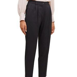 Gerard Darel Black Straight Leg Pants Elastic Ankle in Size 34